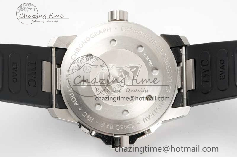 Aquatimer SS IW3290 RSF 1:1 Best Edition Blue Dial on Black Rubber Strap A2892