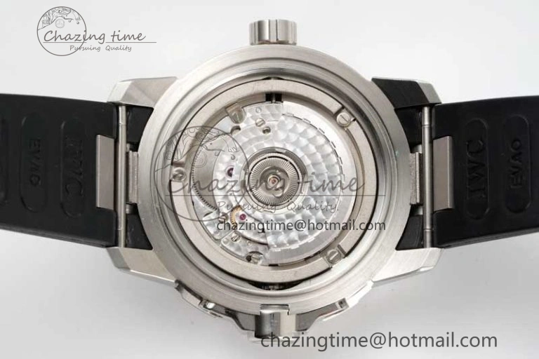 Aquatimer SS IW3290 RSF 1:1 Best Edition Blue Dial on Black Rubber Strap A2892