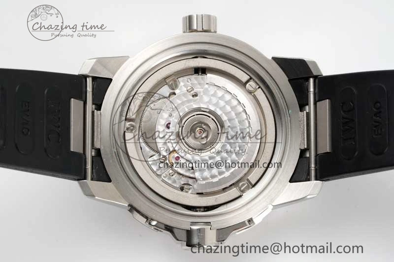 Aquatimer SS IW3290 RSF 1:1 Best Edition Blue Dial on Black Rubber Strap A2892
