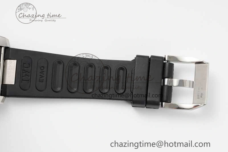 Aquatimer SS IW3290 RSF 1:1 Best Edition Blue Dial on Black Rubber Strap A2892