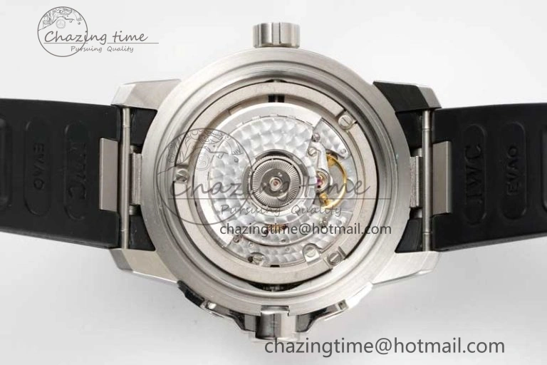 Aquatimer SS IW3290 RSF 1:1 Best Edition Blue Dial on Black Rubber Strap A2892