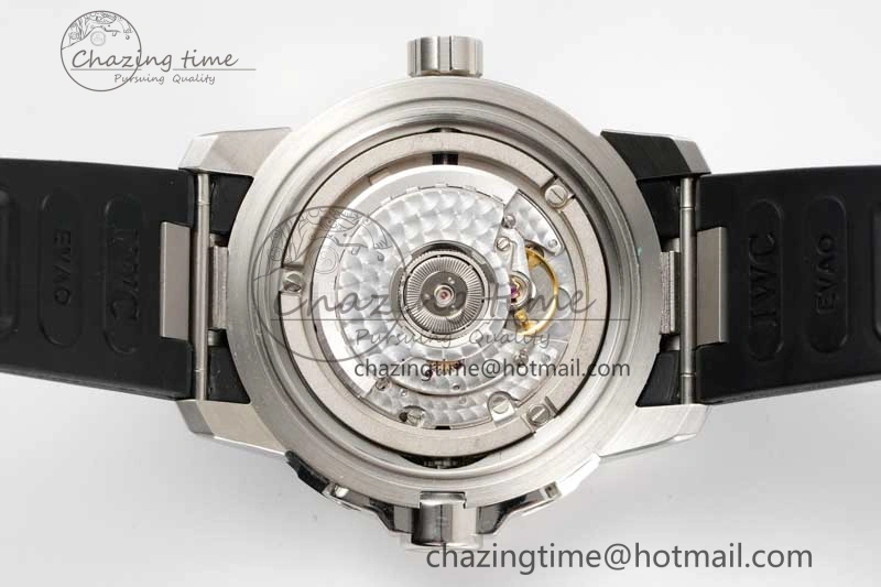 Aquatimer SS IW3290 RSF 1:1 Best Edition Blue Dial on Black Rubber Strap A2892