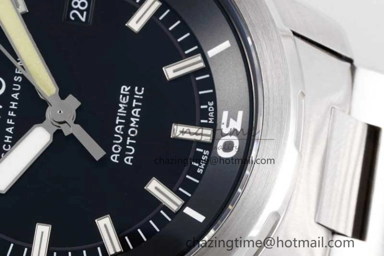 Aquatimer SS IW3290 V6SF 1:1 Best Edition Black Dial on SS Bracelet A2892