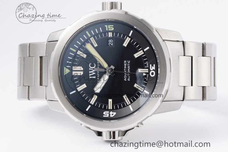 Aquatimer SS IW3290 V6SF 1:1 Best Edition Black Dial on SS Bracelet A2892