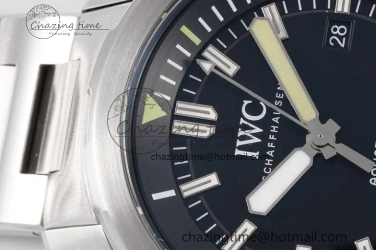 Aquatimer SS IW3290 V6SF 1:1 Best Edition Black Dial on SS Bracelet A2892