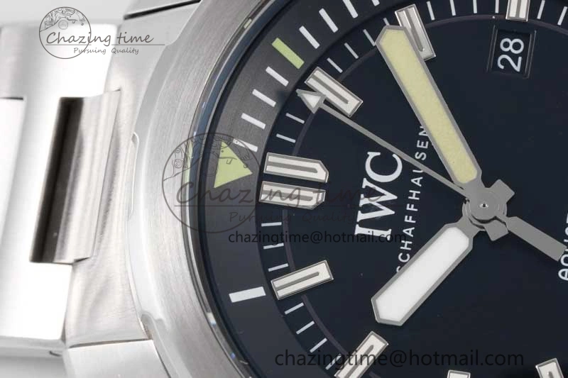 Aquatimer SS IW3290 V6SF 1:1 Best Edition Black Dial on SS Bracelet A2892