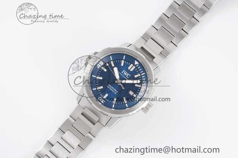 Aquatimer SS IW3290 V6SF 1:1 Best Edition Blue Dial on SS Bracelet A2892