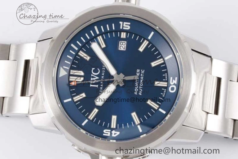 Aquatimer SS IW3290 V6SF 1:1 Best Edition Blue Dial on SS Bracelet A2892