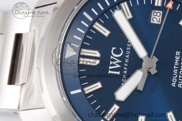Aquatimer SS IW3290 V6SF 1:1 Best Edition Blue Dial on SS Bracelet A2892