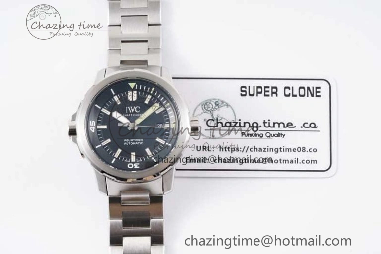 Aquatimer SS IW3290 V6SF 1:1 Best Edition Blue Dial on SS Bracelet A2892