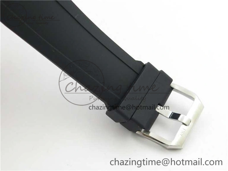 Aquatimer SS IW356802 ZZF 1:1 Best Edition Black Dial on Black Rubber Strap MIYOTA9015