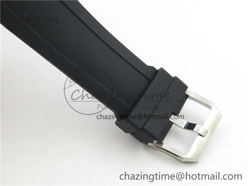 Aquatimer SS IW356802 ZZF 1:1 Best Edition Black Dial on Black Rubber Strap MIYOTA9015