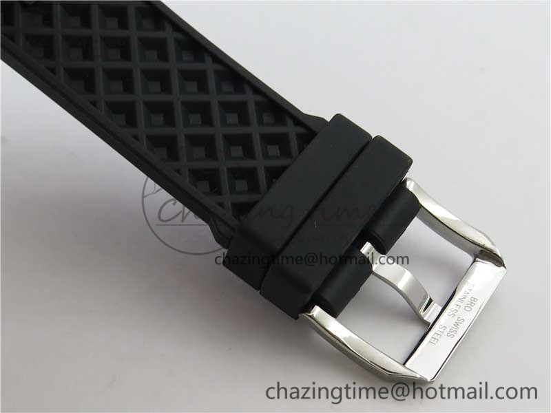 Aquatimer SS IW356802 ZZF 1:1 Best Edition Black Dial on Black Rubber Strap MIYOTA9015