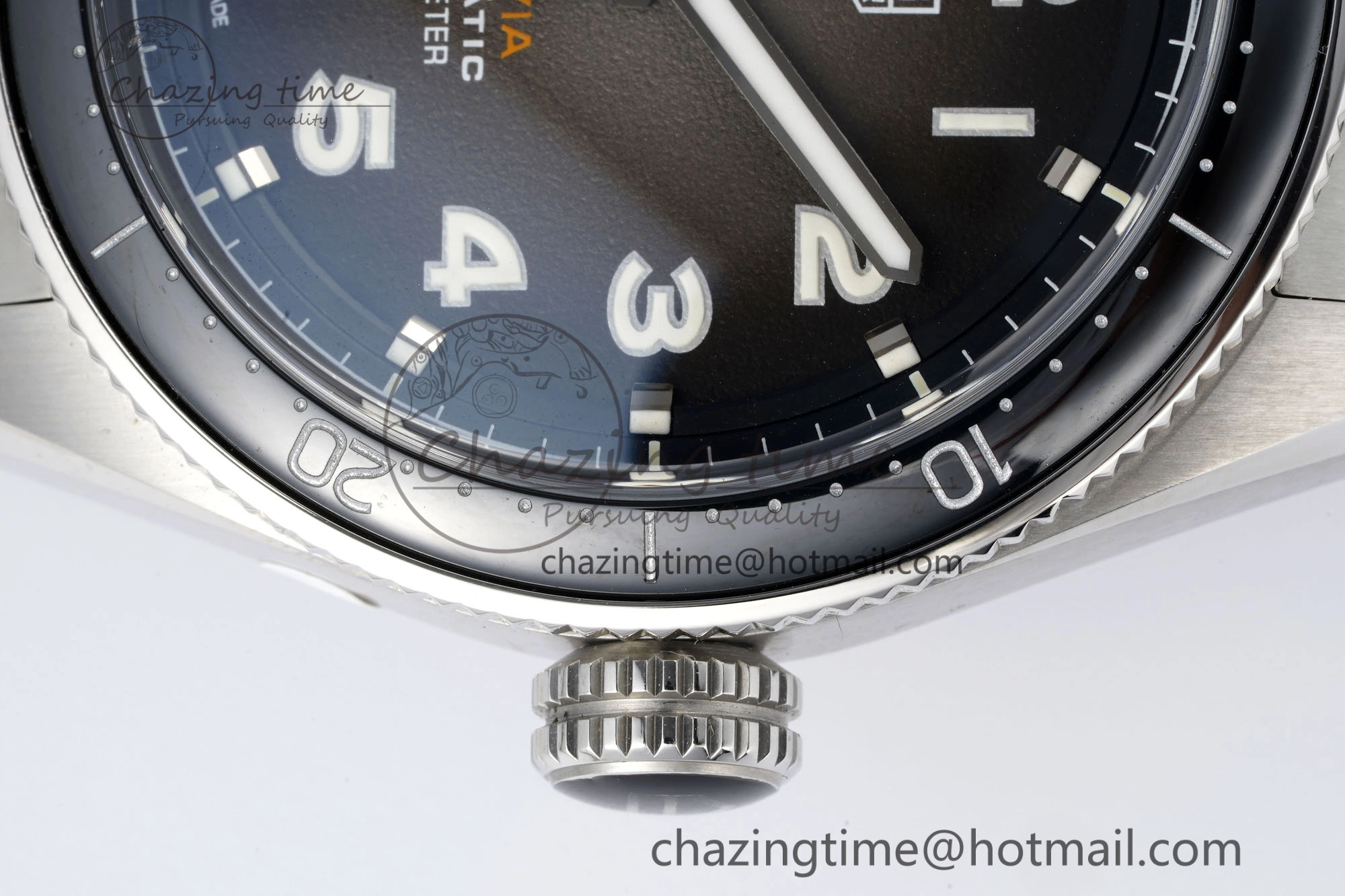 Autavia SS 42mm TARF 1:1 Best Edition Gray Dial Black Ceramic Bezel on SS Bracelet SW200