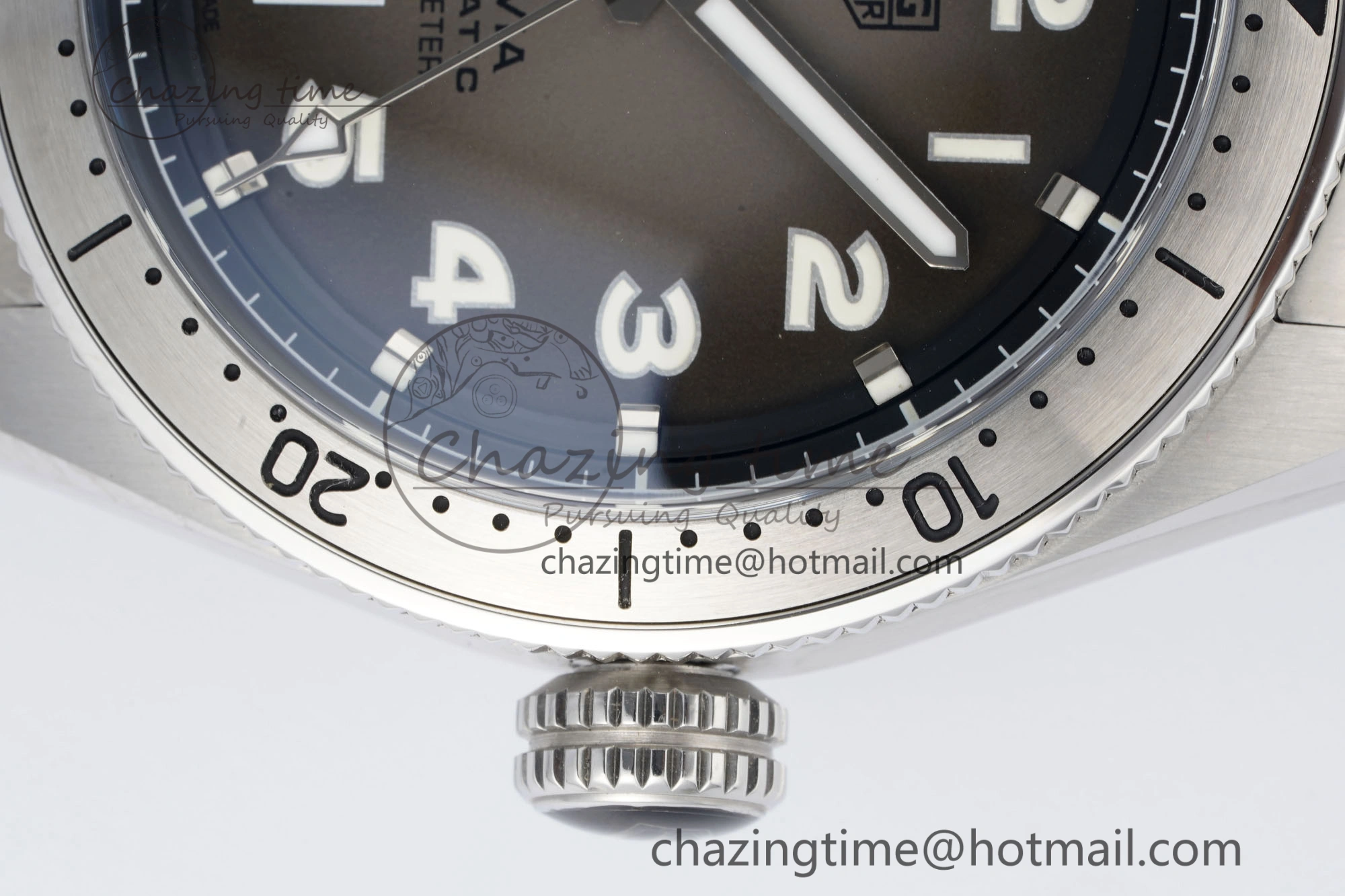 Autavia SS 42mm TARF 1:1 Best Edition Gray Dial SS Bezel on SS Bracelet SW200