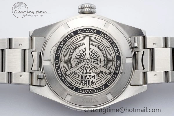 Autavia SS 42mm TARF 1:1 Best Edition Gray Dial SS Bezel on SS Bracelet SW200