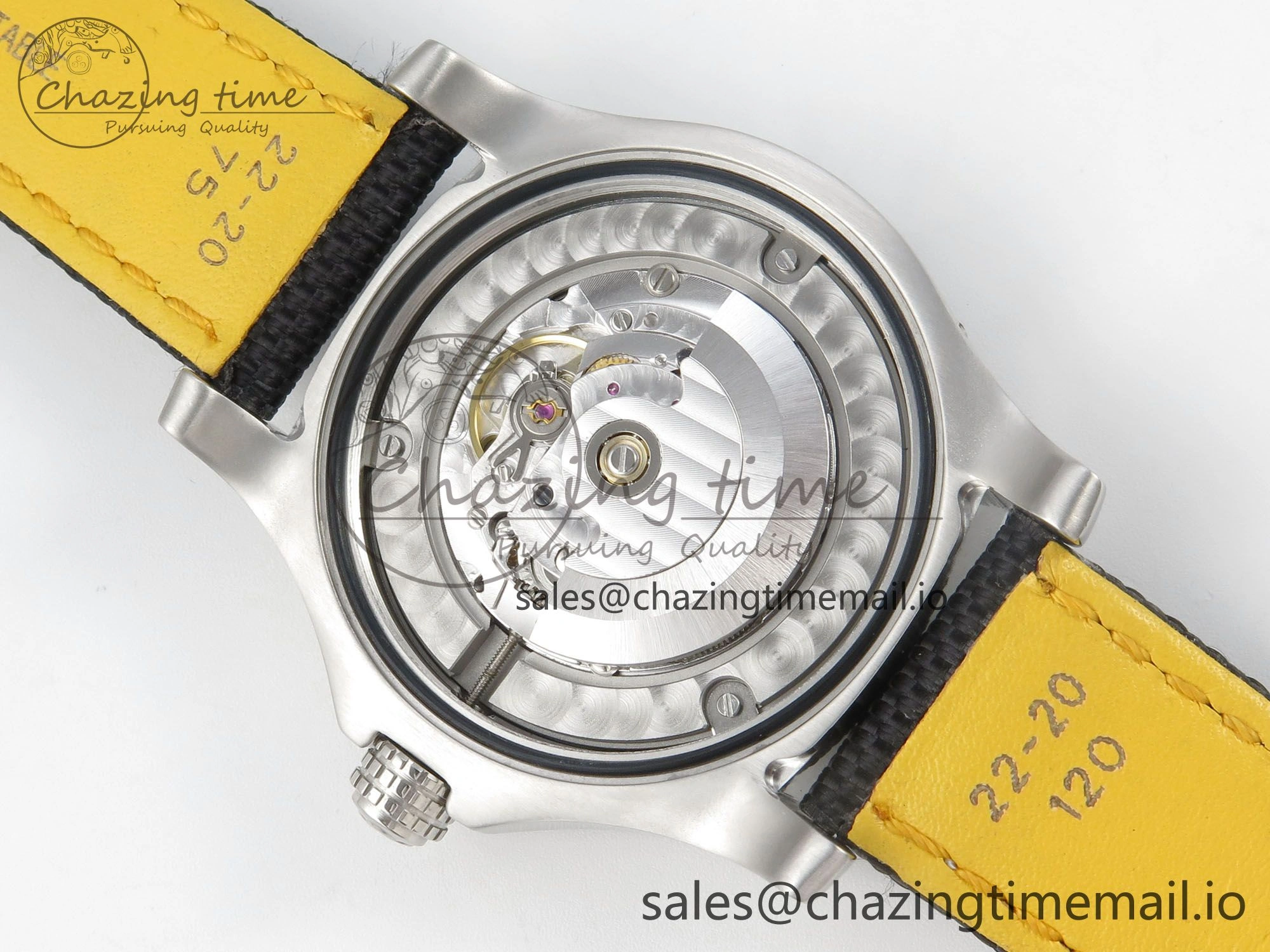 Avenger 43mm TF 1:1 Best Edition Black Dial on Black Nylon Strap A2824 V2