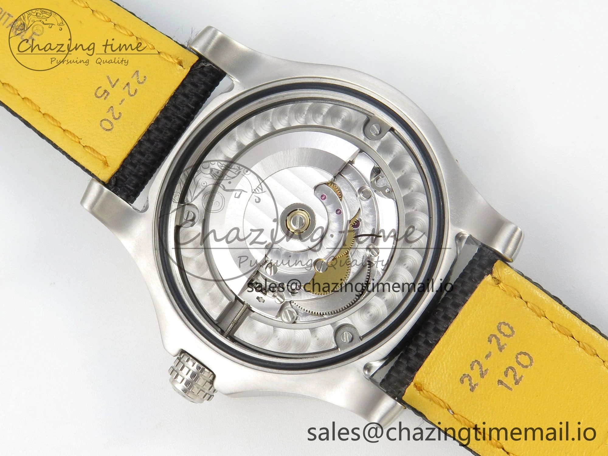 Avenger 43mm TF 1:1 Best Edition Black Dial on Black Nylon Strap A2824 V2