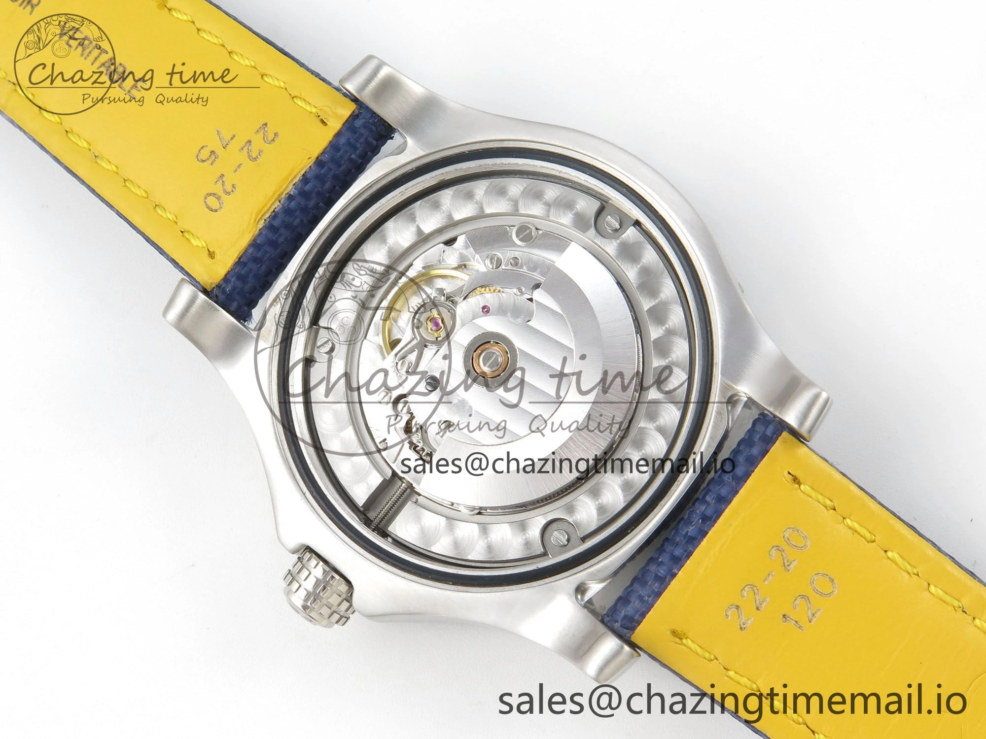 Avenger 43mm TF 1:1 Best Edition Blue Dial on Blue Nylon Strap A2824 V2
