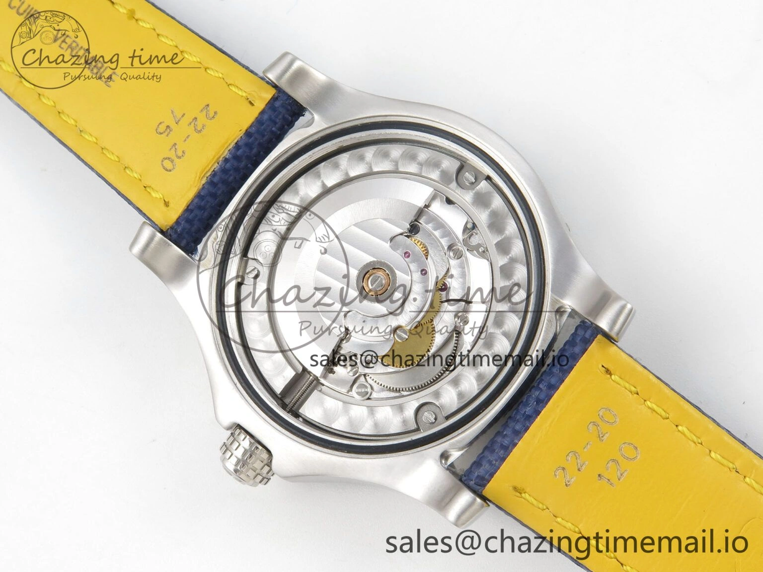 Avenger 43mm TF 1:1 Best Edition Blue Dial on Blue Nylon Strap A2824 V2