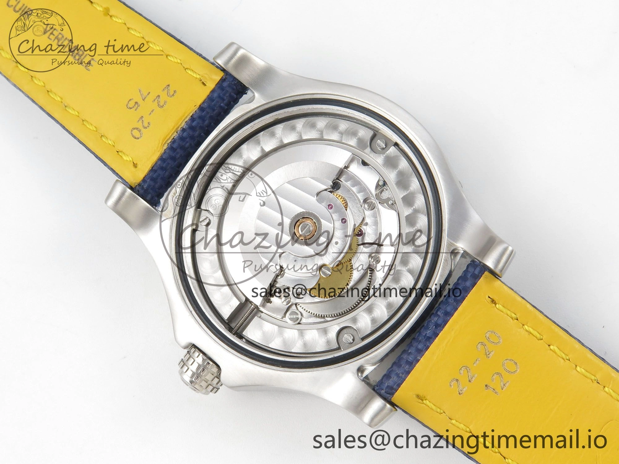 Avenger 43mm TF 1:1 Best Edition Blue Dial on Blue Nylon Strap A2824 V2