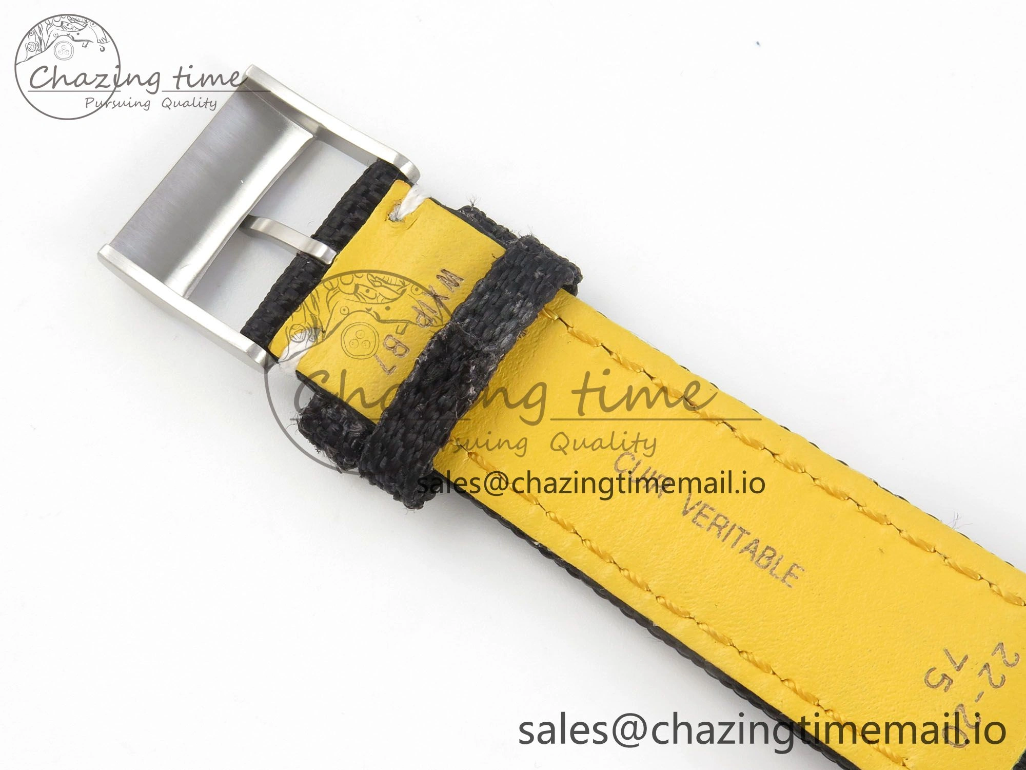 Avenger 43mm TF 1:1 Best Edition Yellow Dial on Black Nylon Strap A2824 V2