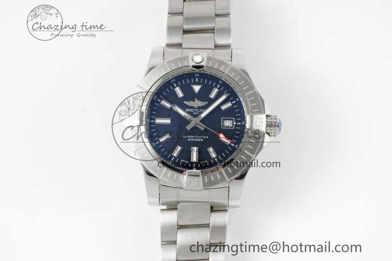 Avenger Automatic 43mm SS TF 1:1 Best Edition Black Dial on SS Bracelet A2824