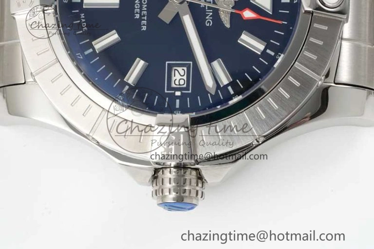 Avenger Automatic 43mm SS TF 1:1 Best Edition Black Dial on SS Bracelet A2824