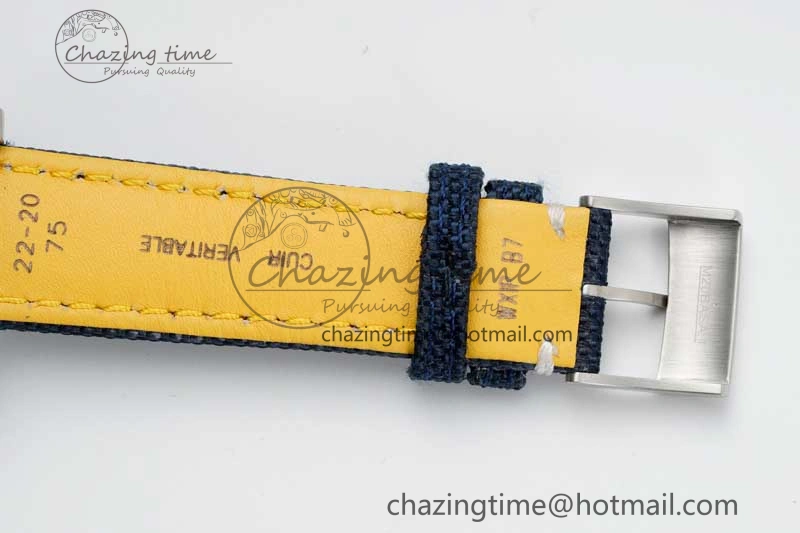 Avenger Automatic 43mm SS TF 1:1 Best Edition Blue Dial on Blue Nylon Strap A2824