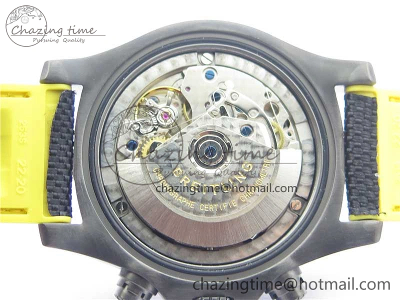 Avenger Bandit Titanium DLC B50 Best Edition Black Dial on Black Yellow Gummy strap A7750