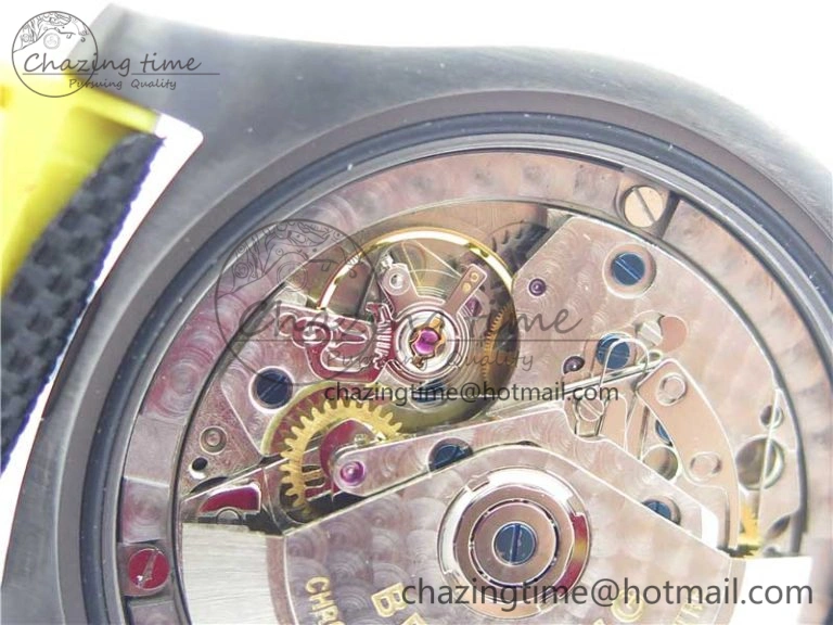 Avenger Bandit Titanium DLC B50 Best Edition Black Dial on Black Yellow Gummy strap A7750