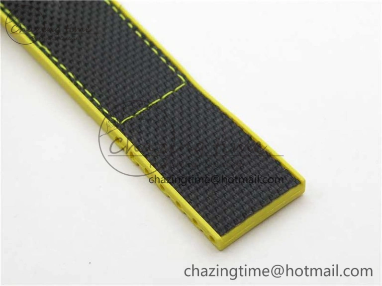 Avenger Bandit Titanium DLC B50 Best Edition Black Dial on Black Yellow Gummy strap A7750