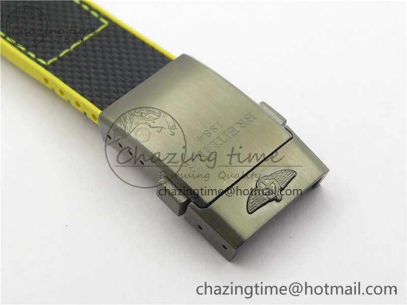 Avenger Bandit Titanium DLC B50 Best Edition Black Dial on Black Yellow Gummy strap A7750