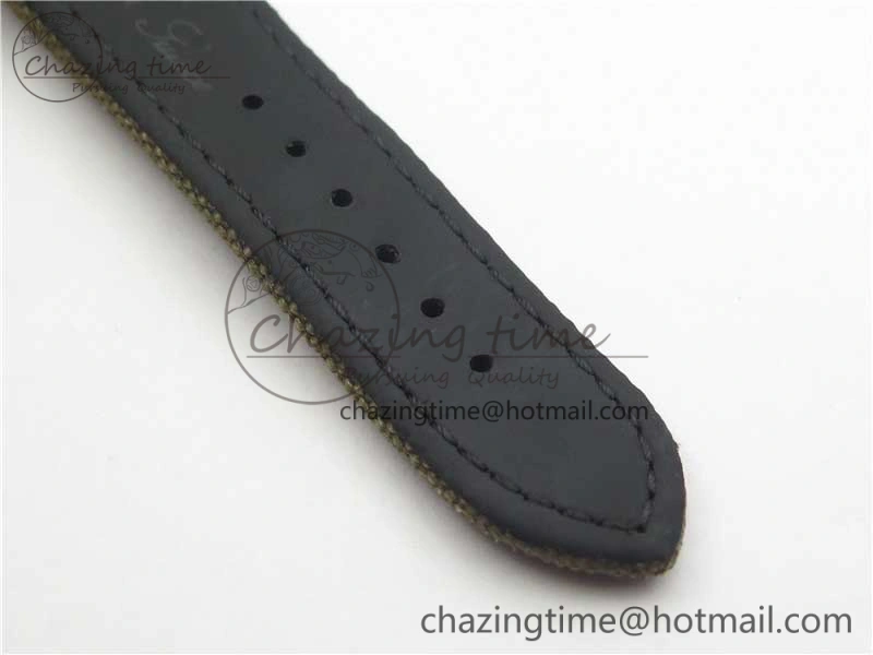 Avenger Bandit Titanium DLC B50 Best Edition Gray Carbon Dial on Green Nylon Strap A7750
