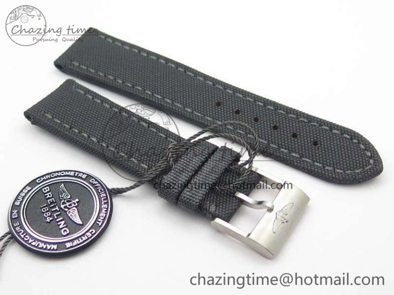 Avenger Bandit Titanium GF 1:1 Best Edition Gray Dial On Gray Nylon Strap A7750 (Free Extra Strap)