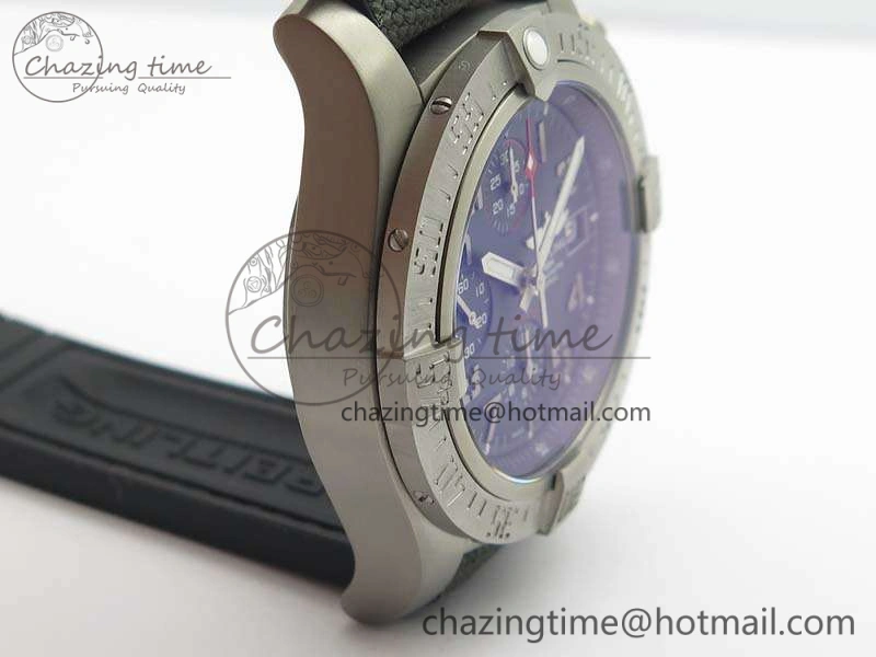 Avenger Bandit Titanium GF 1:1 Best Edition Gray Dial On Gray Nylon Strap A7750 (Free Extra Strap)
