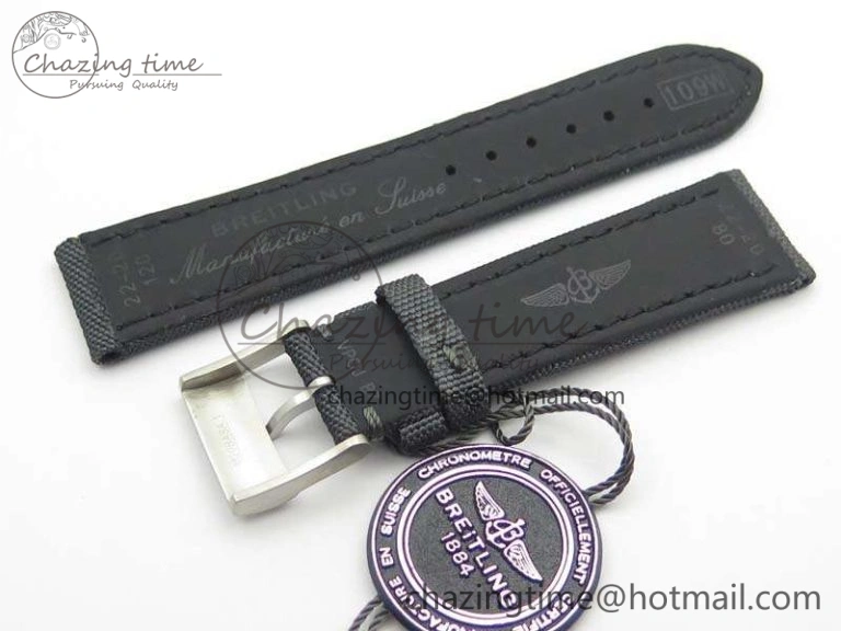 Avenger Bandit Titanium GF 1:1 Best Edition Gray Dial On Gray Nylon Strap A7750 (Free Extra Strap)