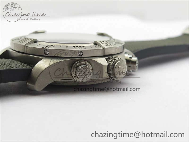 Avenger Bandit Titanium V9F 1:1 Best Edition Gray Dial on Gray Nylon Strap A7750