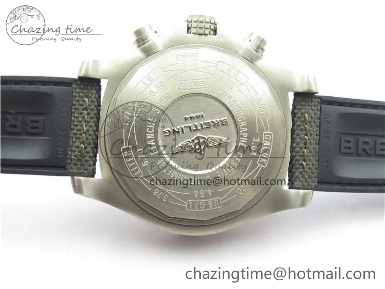 Avenger Bandit Titanium V9F 1:1 Best Edition Gray Dial on Gray Nylon Strap A7750