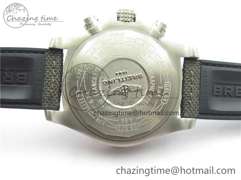 Avenger Bandit Titanium V9F 1:1 Best Edition Gray Dial on Gray Nylon Strap A7750