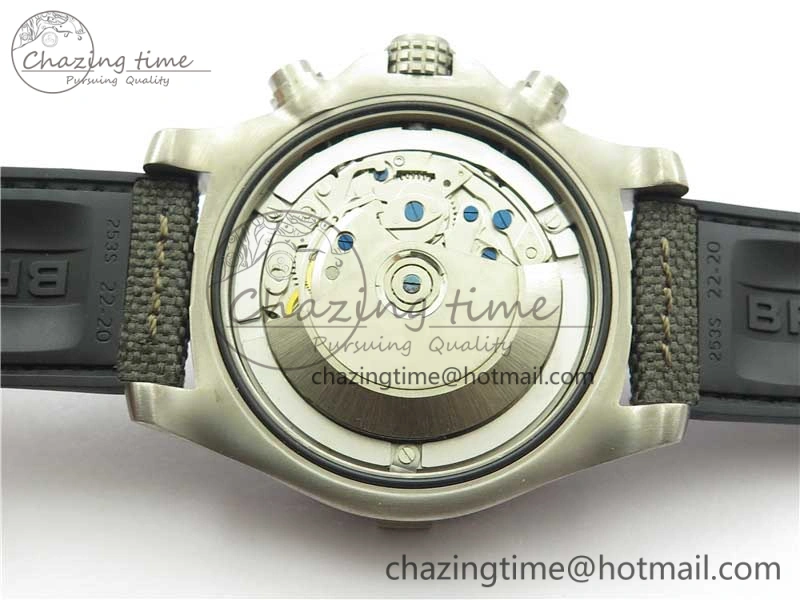Avenger Bandit Titanium V9F 1:1 Best Edition Gray Dial on Gray Nylon Strap A7750