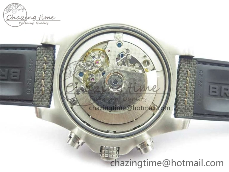 Avenger Bandit Titanium V9F 1:1 Best Edition Gray Dial on Gray Nylon Strap A7750
