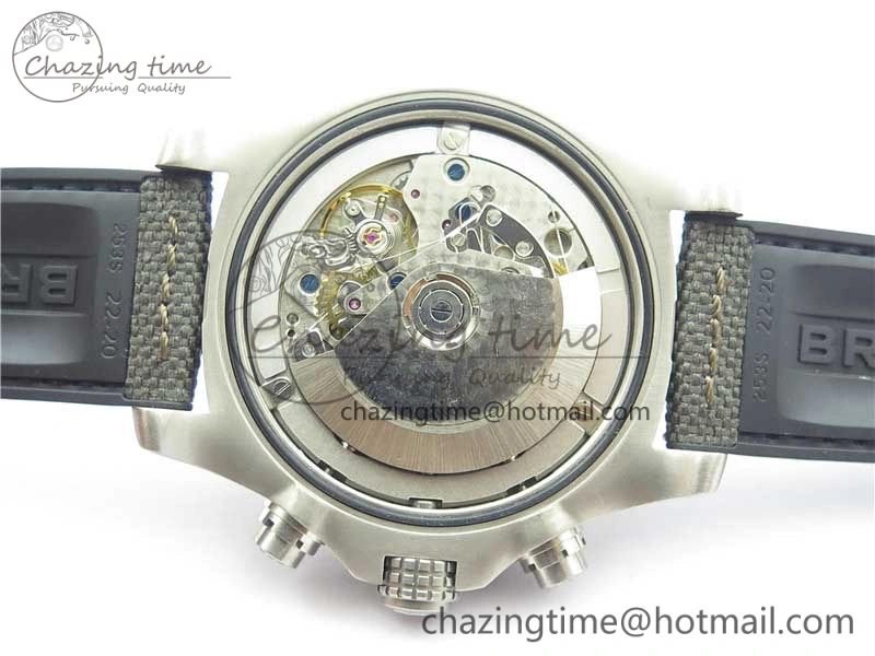 Avenger Bandit Titanium V9F 1:1 Best Edition Gray Dial on Gray Nylon Strap A7750