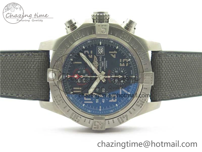 Avenger Bandit Titanium V9F 1:1 Best Edition Gray Dial on Gray Nylon Strap A7750