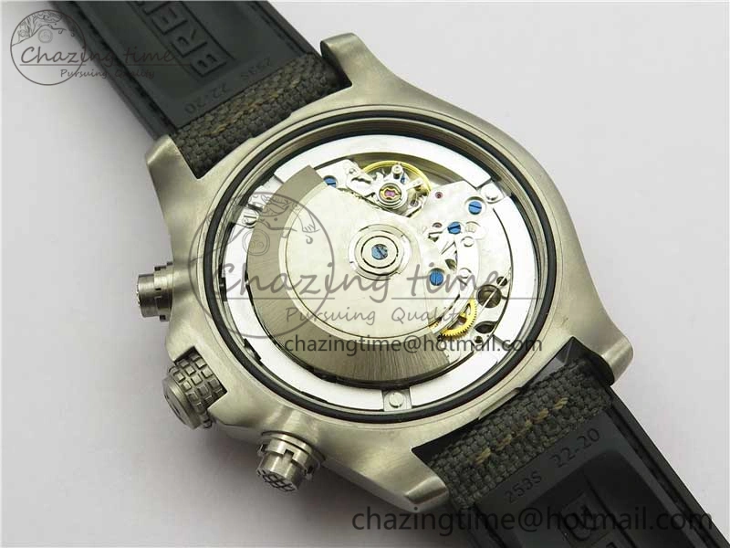 Avenger Bandit Titanium V9F 1:1 Best Edition Gray Dial on Gray Nylon Strap A7750
