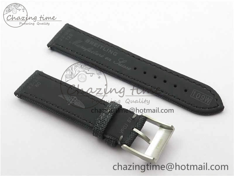Avenger Bandit Titanium V9F 1:1 Best Edition Gray Dial on Gray Nylon Strap A7750