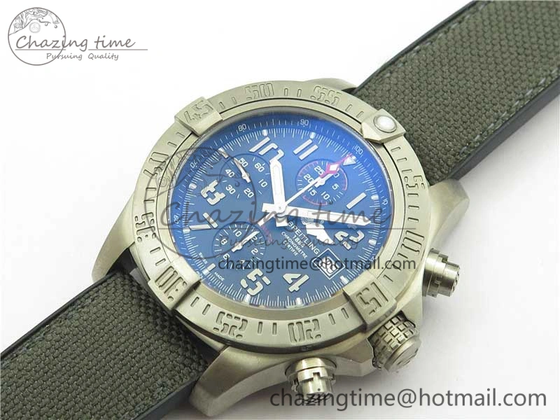 Avenger Bandit Titanium V9F 1:1 Best Edition Gray Dial on Gray Nylon Strap A7750