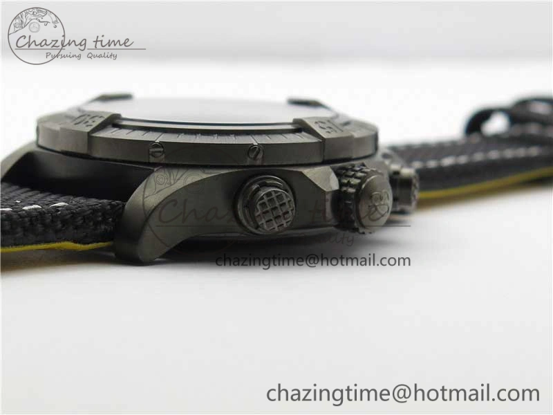 Avenger Bandit V13317 Titanium DLC B50 Best Edition Black Dial on Black Nylon Strap A7750