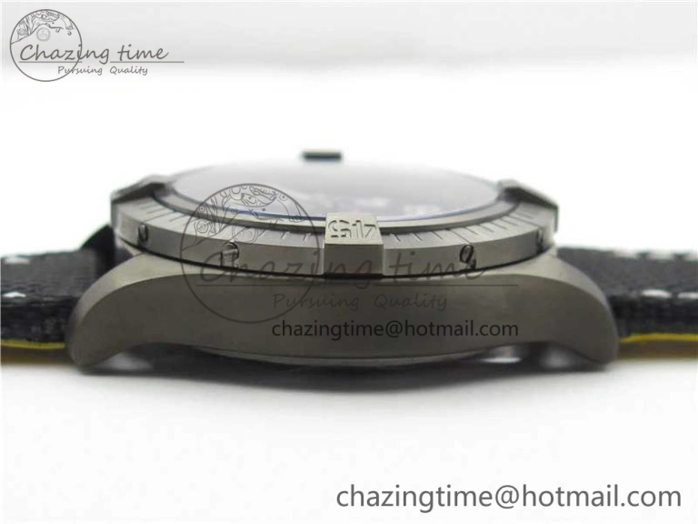 Avenger Bandit V13317 Titanium DLC B50 Best Edition Black Dial on Black Nylon Strap A7750