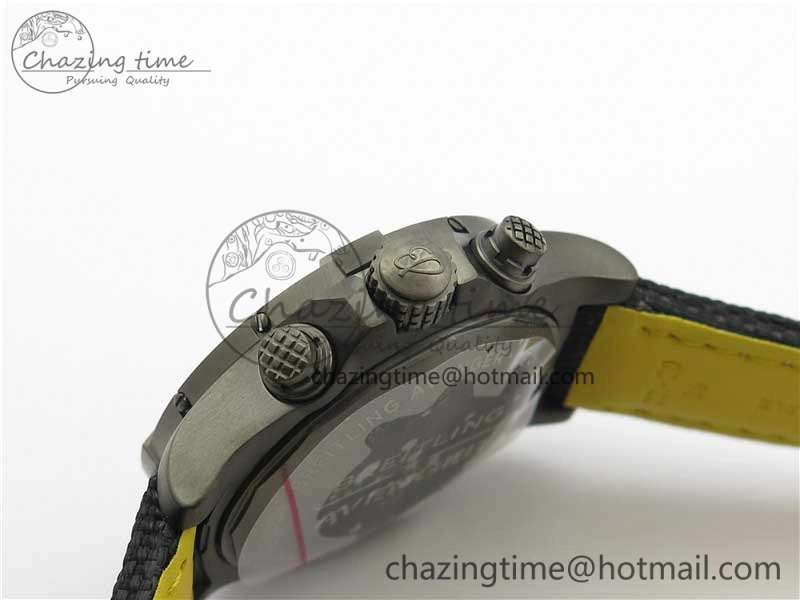 Avenger Bandit V13317 Titanium DLC B50 Best Edition Black Dial on Black Nylon Strap A7750